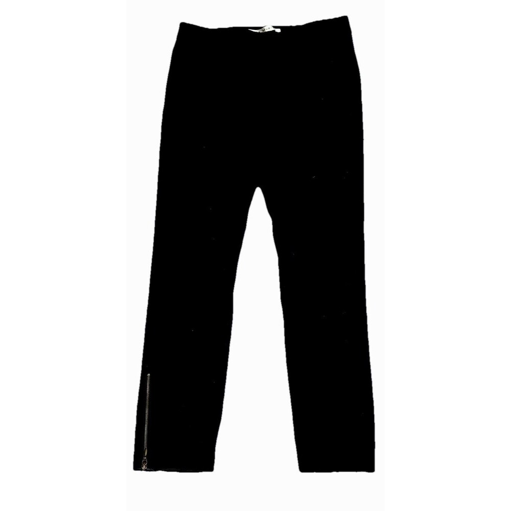Max Studio Women's Black Dress Pants Ankle Zippers Size Small Classic Versatile